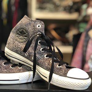 Converse black and grey high top sneaker size 7.5